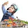 RISUNTOY Dinosaur Toys PVC Figures Play Set Kids 3+-6