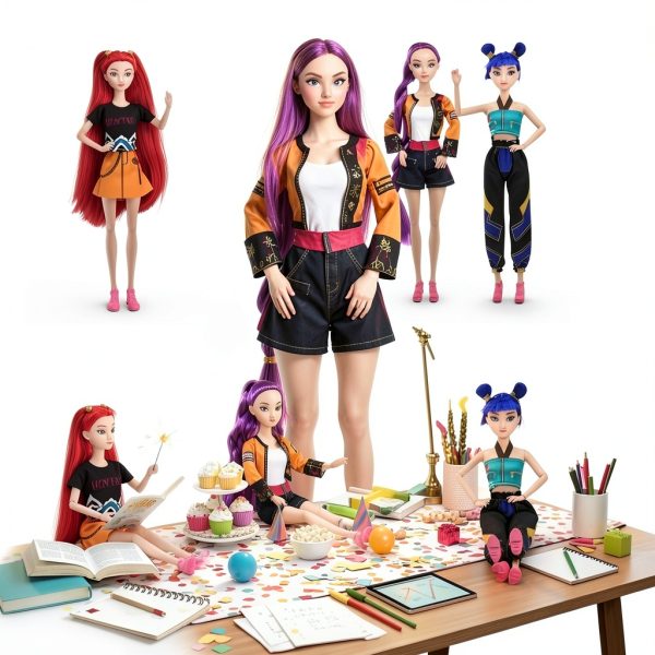 Cefoust Action Figures K-pop Anime Collectible 3-Pack-6