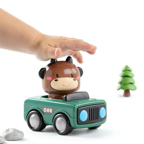 iPlay iLearn Press Go Car Toy Safe Fun Toddler Gift-1