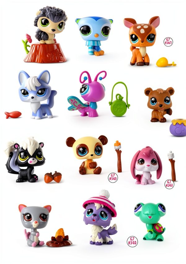 Littlest Pet Shop Bobblin Pets Camping Set Basic Fun-1