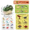 RISUNTOY Dinosaur Toys PVC Figures Play Set Kids 3+-1