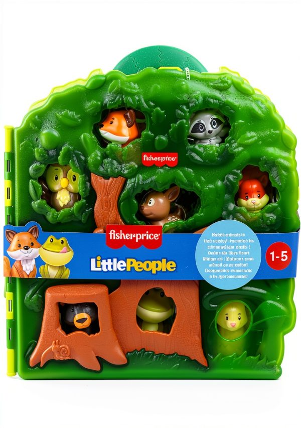 Fisher Price Forest Animal Figures Set with Tree Case for-5