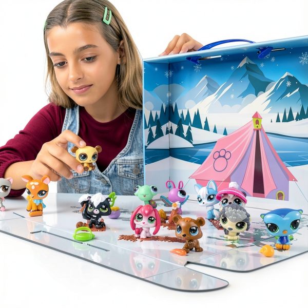 Littlest Pet Shop Bobblin Pets Camping Set Basic Fun-5
