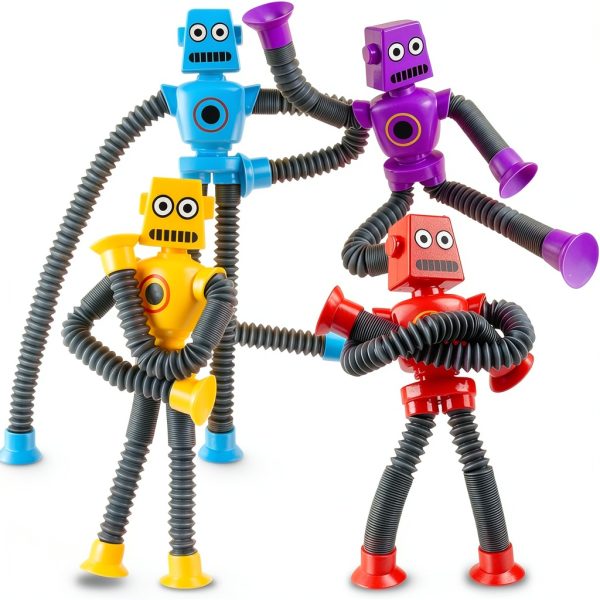CHESLICR Telescope Suction Cup Robot Toy Sensory Kids-0