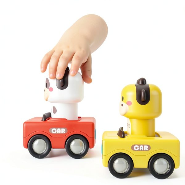 iPlay iLearn Press Go Car Toy Safe Fun Toddler Gift-4