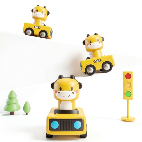 iPlay iLearn Press Go Car Toy Safe Fun Toddler Gift-2