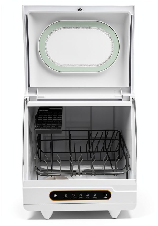Dsmsseym Countertop Dishwasher Portable 110V ABS Stainless-0