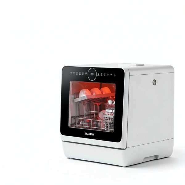 SEAGTOM Countertop Dishwasher Glossy ABS Design-5