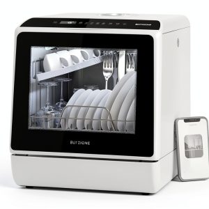 Blitzhome Countertop Dishwasher Bright Stainless 5L-0