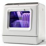 Ecozy Countertop Dishwasher DW-CT200A Stainless Steel Modern-0
