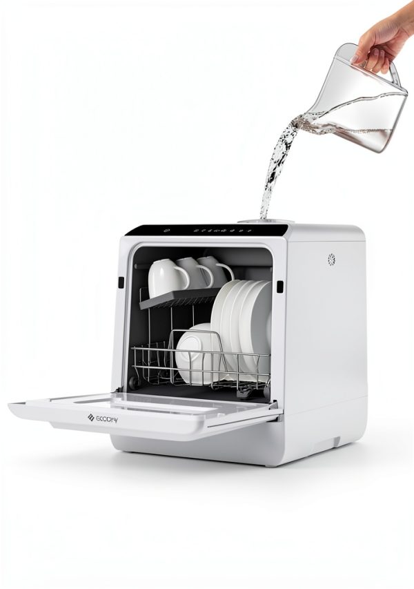 Ecozy Countertop Dishwasher DW-CT200A Stainless Steel Modern-2