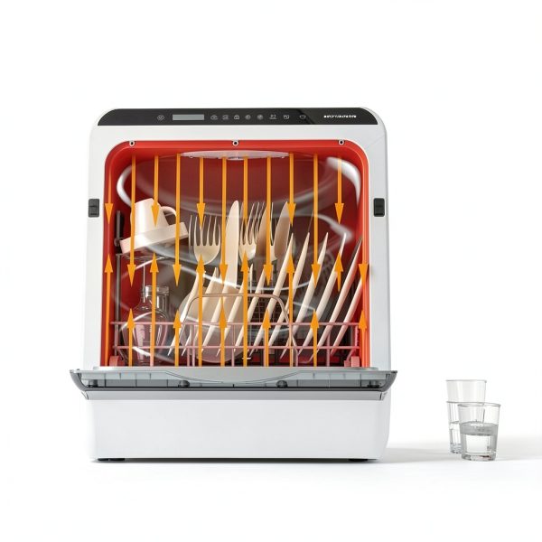 Blitzhome Countertop Dishwasher Bright Stainless 5L-5