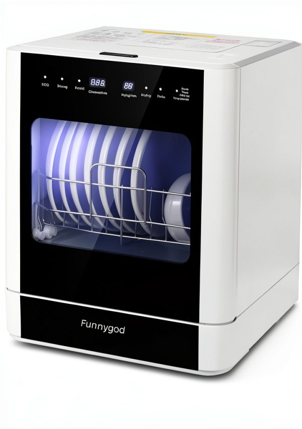 ZHC Countertop Dishwasher xiwanji03 8‑Place Portable Auto‑Program-0