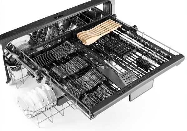 Sharp Dishwasher SDW6726MS Quiet Library Tech Adjustable Rack-21