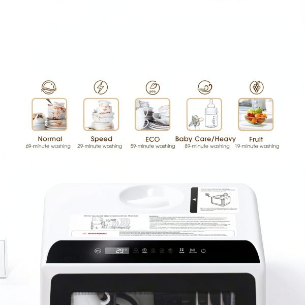 Countertop Dishwasher NOVETE TDQR01 4‑Place Settings 5‑Cycle-2