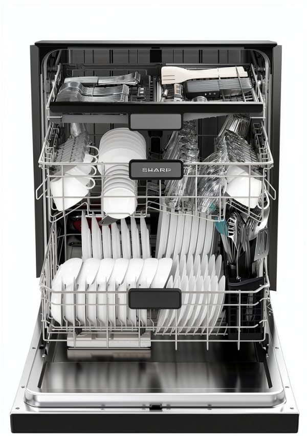 Sharp Dishwasher SDW6726MS Quiet Library Tech Adjustable Rack-16