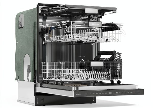 Sharp Dishwasher SDW6726MS Quiet Library Tech Adjustable Rack-9