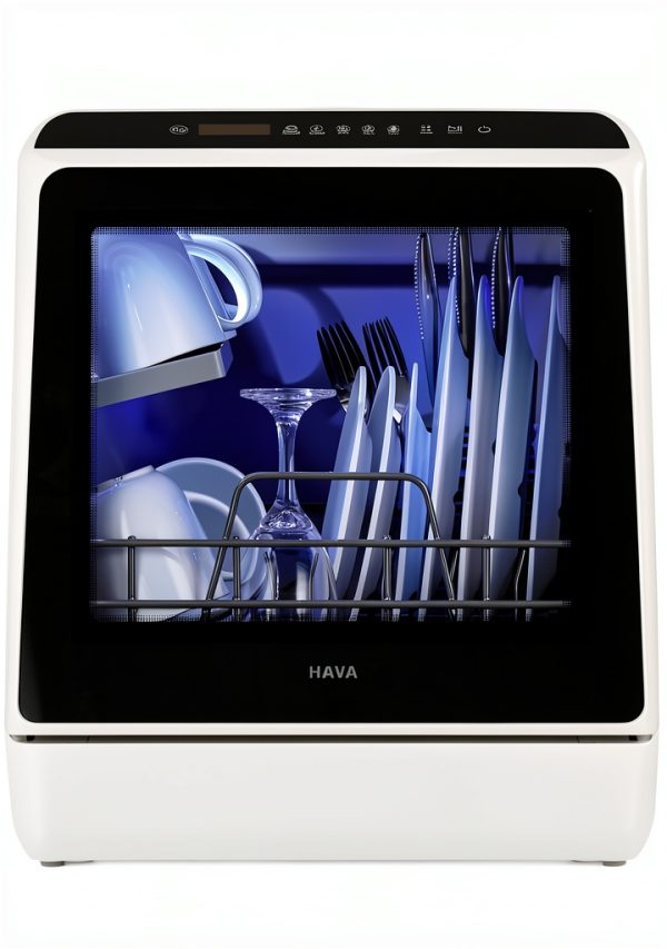 HAVA Countertop Dishwasher TDQR 5L Tank Compact Stainless Steel-0