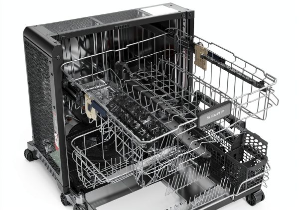 Sharp Dishwasher SDW6726MS Quiet Library Tech Adjustable Rack-14