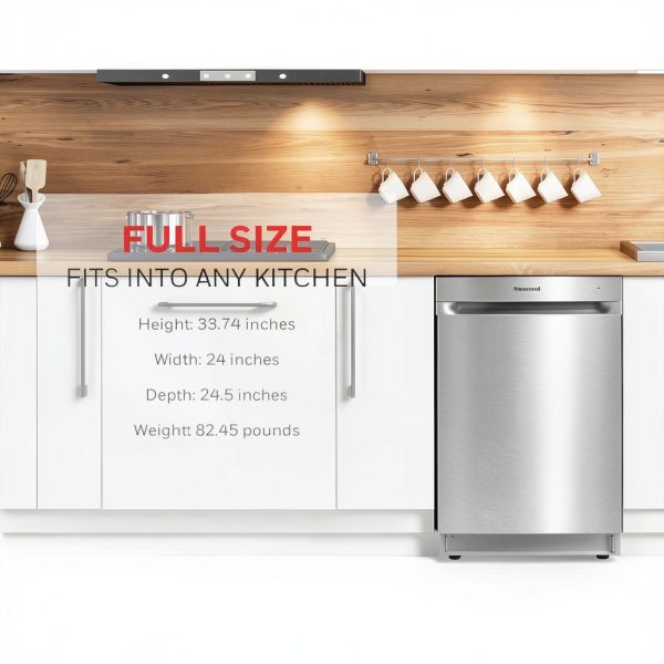 Dishwasher Honeywell Stainless Steel HDS24SS-H 12 Place Settings-3