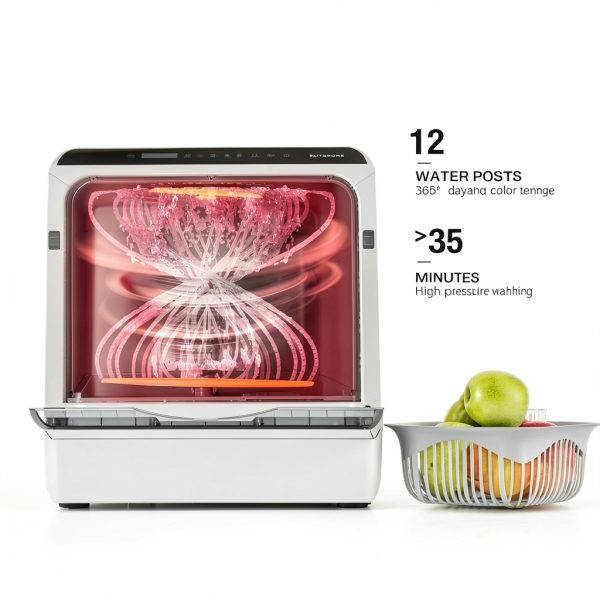BlitzHome Countertop Dishwasher BH-DW-001 6‑Program App Control-4
