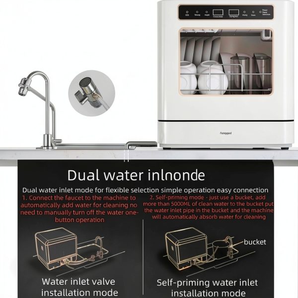 Countertop Dishwasher ZHC Stainless Steel Model xiwanji01-5
