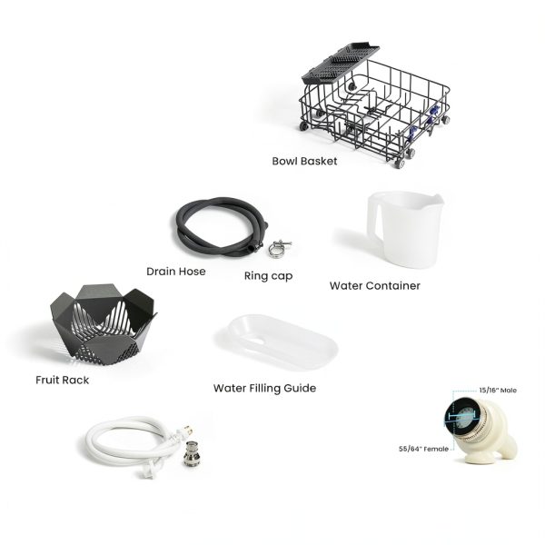Midea Countertop Dishwasher CDC17P2AWW 6L Portable UV Hygiene Model-9
