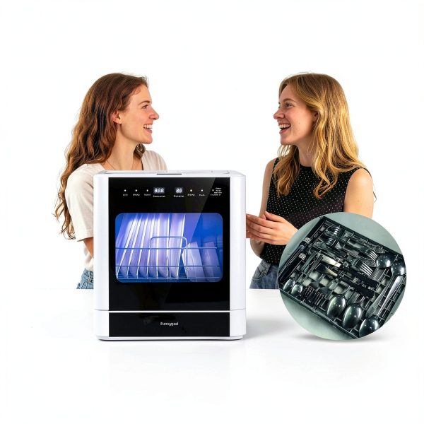 ZHC Countertop Dishwasher xiwanji03 8‑Place Portable Auto‑Program-5