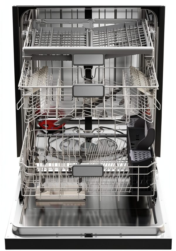 Sharp Dishwasher SDW6726MS Quiet Library Tech Adjustable Rack-8