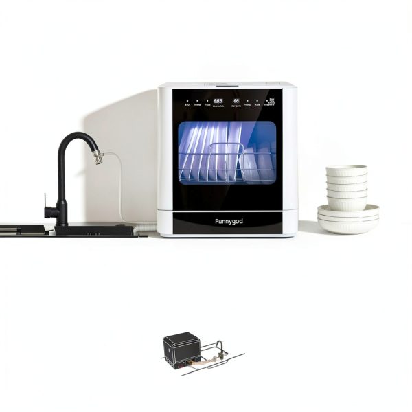 ZHC Countertop Dishwasher xiwanji03 8‑Place Portable Auto‑Program-3