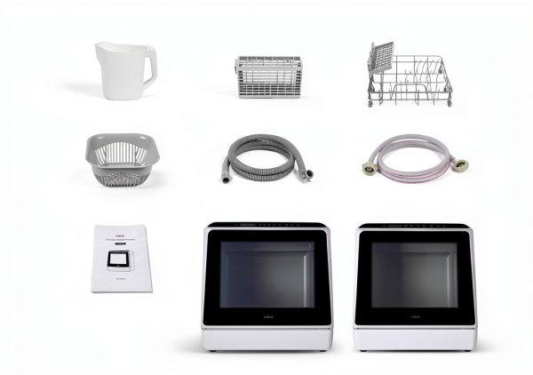 HAVA Countertop Dishwasher TDQR 5L Tank Compact Stainless Steel-8