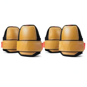 Leather Knee Pads, One Strap Non-slip Knee Pads, Machine Washable, Durable,Large Size-0