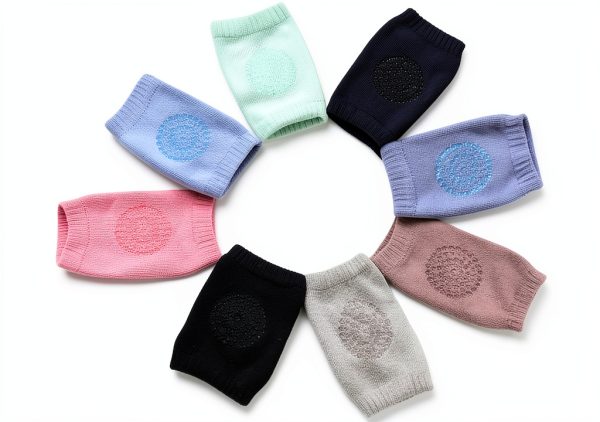 PandaEar Baby Crawling Knee Pads 6 Pair Non Slip Soft Breathable Pads-2