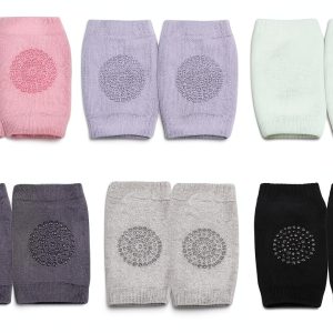 PandaEar Baby Crawling Knee Pads 6 Pair Non Slip Soft Breathable Pads-0