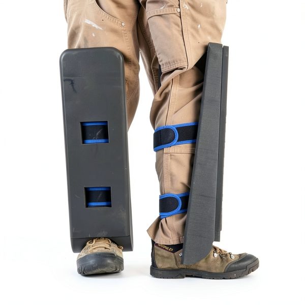 Adjustable Crawler Climber Knee Pads，with 60 Degree Hardening Anti Slip Design，Built in Foam，Lightweight Comfortable Ideal for Tight Spaces Attics and Beams，Toe Knee Crawler Knee Pads for Work-1