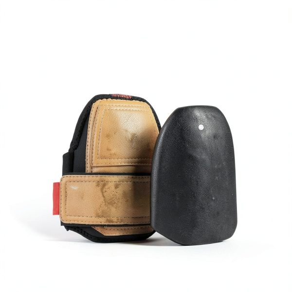 Leather Knee Pads, One Strap Non-slip Knee Pads, Machine Washable, Durable,Large Size-1