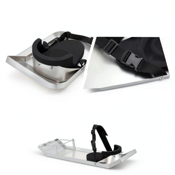Concrete Knee Boards,Stainless Steel Concrete Knee Boards Slider 28”x 8”Concrete Knee Pads Moving Sliders For Concrete Finishing-2