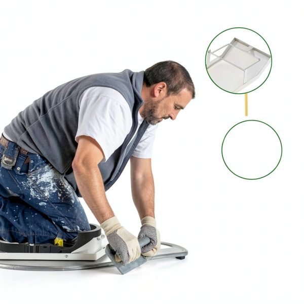 Concrete Knee Boards,Stainless Steel Concrete Knee Boards Slider 28”x 8”Concrete Knee Pads Moving Sliders For Concrete Finishing-1