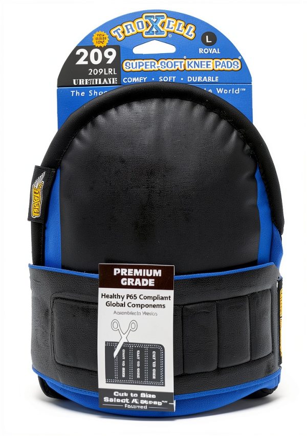 TROXELL USA - SuperSoft Royal Blue Kneepads (Large Size/Bagged in Pairs)-1