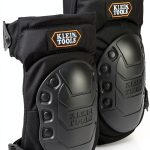 Klein Tools 60344 Knee Pads, Hinged Gel Knee Pads with Slip Resistant Rubber Caps, Quick-Release Clips and Adjustable Straps, Black-0